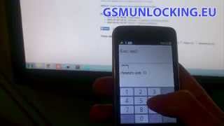 How to UNLOCK via code - How to Enter Code ALCATEL OT 3040