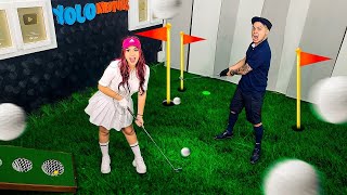 ¡CONVERTIMOS NUESTRA CASA EN UN CAMPO DE GOLF! - Yolo Aventuras