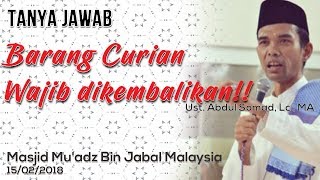Cara Mengembalikan Barang yang Telah Dicuri -  Ustadz Abdul Somad