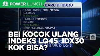 BEI Kocok Ulang Jajaran Konstituen Indeks LQ45 & IDX30