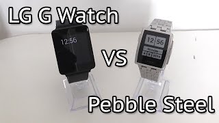 LG G Watch vs Pebble Steel
