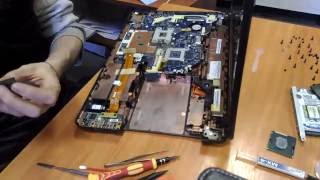 Как разобрать Packard Bell TS11 Disassembly  + замена процессора на Core i7 (часть 2)