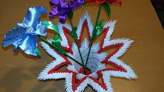 модульное оригами ваза мастер класс