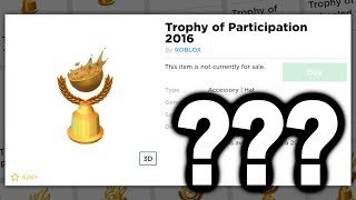 What are these new Roblox Trophies?