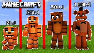 КАК ПРОКАЧАТЬ АНИМАТРОНИК ФРЕДДИ МОБ ДО 100 УРОВНЯ В МАЙНКРАФТ | ЛАЙФХАК  MINECRAFT Мультик