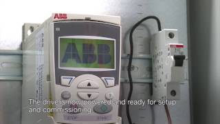 Установка частотного преобразователя ABB ACS355