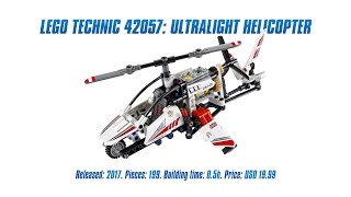 LEGO Technic 42057: Ultralight Helicopter Unboxing, Speed Build & Review [4K]