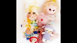 Вязанные игрушки за апрель 2015 - феи, коты, овечка