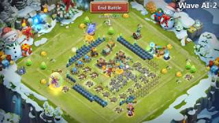 Castle Clash с нуля - тестируем новую расстановку на волне AI / Битва Замков