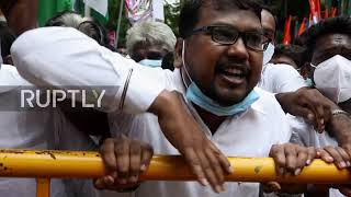 India: Opposition holds rally to demand probe into Pegasus spyware scandal