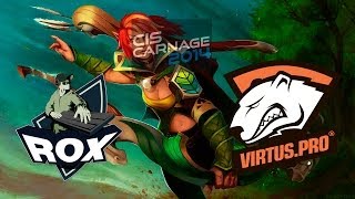 VP vs Rox KIS CIS Carnage 2014 Groupstage Dota 2 game 1 RUS