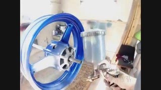 покраска мото авто минск. диски  yamaha r1 (ч1) (drift ghost s)