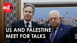 US Leader Lands In West Bank For Talks