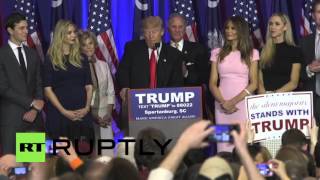 USA: Trump celebrates victory in South Carolina primaries