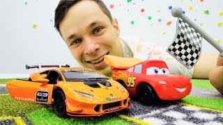 Фёдор прокачивает Тачку Маквина для гонок! Игры в машинки.