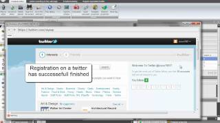 twitter registration in ZennoPoster