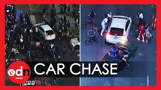 Breonna Taylor: Dramatic Scenes As Car Drives Through Protesters, Leading to a Chase