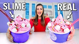 Making FOOD out of SLIME! Food vs Slime Challenge (PART 2)