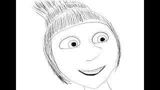 Lucy. Despicable Me 2. How to draw a easy? (Люси. Мультфильм Гадкий я 2. Как нарисовать просто?)