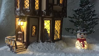 DIY как сделать Новогодний Домик с подсветкой своими руками / How to make a winter house