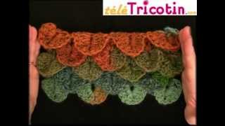 La maille Crocodile ou Ananas au crochet
