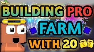 BUILDING A PRO FARM WORLD WITH 20 WLS (NEW DESIGN) | Growtopia