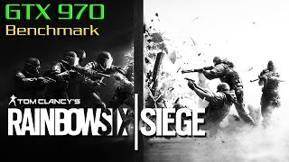 Tom Clancy's Rainbow Six Siege Gameplay GTX 970 Ultra Settings Benchmark - Frame Rate Test