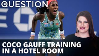 Tennis star gets creative during Australian Open quarantine