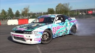 Nissan Sil80 Itasha 痛車 Drift 1st test - Hatsune Miku 初音ミク