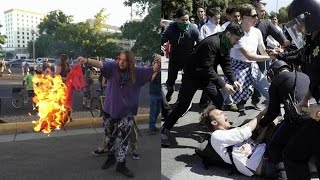 Protests Anti Trump in Albuquerque New Mexico (5-24-16) Donald Trump protesters Albuquerque NM rally