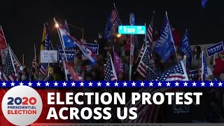 Trump supporters protest, accuse Democrats of fraud