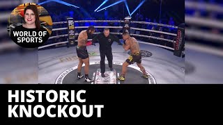 Lights out! Bare knuckle boxer notches historic knockout