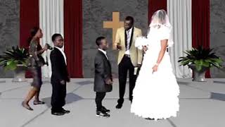 Short man with a large women