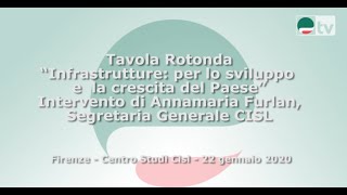 Intervento di Annamaria Furlan, Segretaria Generale CISL
