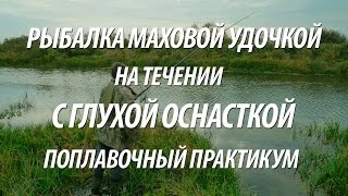 ПОПЛАВОЧНАЯ РЫБАЛКА МАХОВОЙ УДОЧКОЙ С ГЛУХОЙ ОСНАСТКОЙ НА ТЕЧЕНИИ