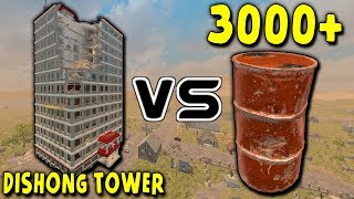 DESTROYING DISHONG TOWER with 3000+ GAS BARRELS! | 7 Days to Die | Alpha 16 | Episode 35