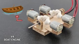 Making Boat Engine Using Mini Motor