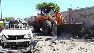 Somalia: Cleaning operations begin in aftermath of deadly explosion outside Mogadishu airport