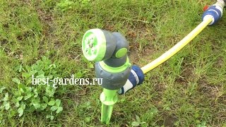 Дождеватель ротационный Geolia - тестирование форсунок