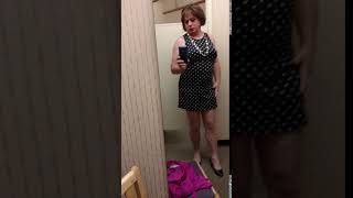 tgirl polka dot dress