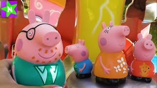 Свинка Пеппа мультики для детей Peppa Pig. Катаемся на паравозике дедушки свина. Мистер Никита
