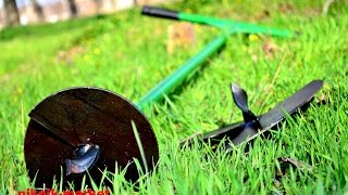 Бур ручной для сада и огорода пробурил 40 см. меньше чем за 2 мин.