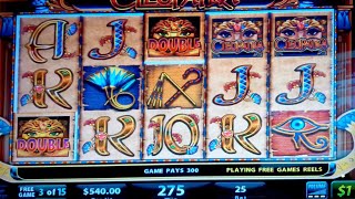 Cleopatra Slot Bonus $25 High Limit Bet **LIVE PLAY BONUS**