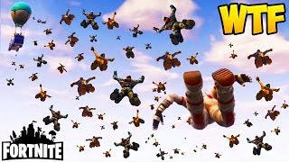 100 PLAYERS JUMP AT THE SAME TIME! - Fortnite Funny Fails and WTF Moments! #129 (Daily Moments)