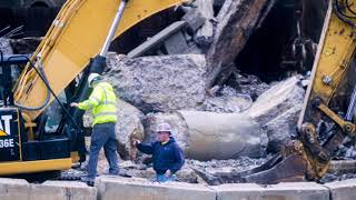 Crew demolishes nearly century-old Hamilton Dam in Flint