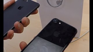 Распаковка и обзор черного iPhone 7