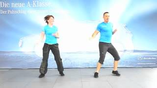 Ehab Tanus eigene Zumba-Choreographien zum Üben für Zumba-Kurse und Flashmob bei Mercedes-Benz