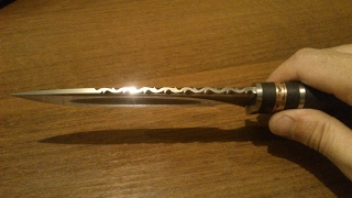018. Разделочный нож из подшипника. Часть 2 Файлворк - Forged carving knife out of the bearing