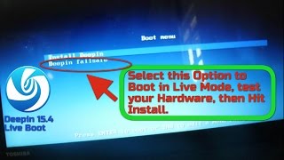 2017 - Deepin 15 04 - How to Live Boot the USB/DVD - May 1