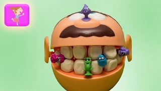 Мистер зубастик заболел Пластилин плей до видео для детей #PlayDoh Dr. Drill and Fill